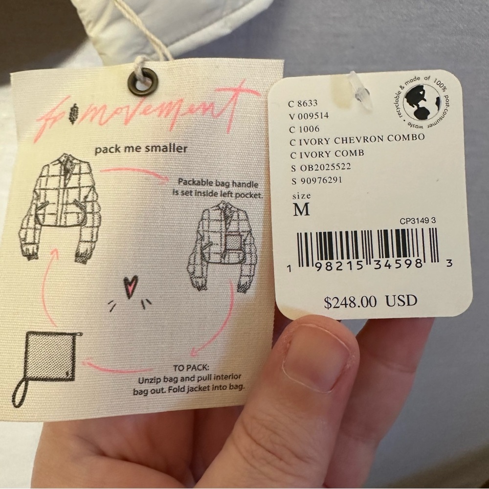 NWT Free People Movement x Hatch Pippa Packable Puffer Jacket - Picture 6 of 8
